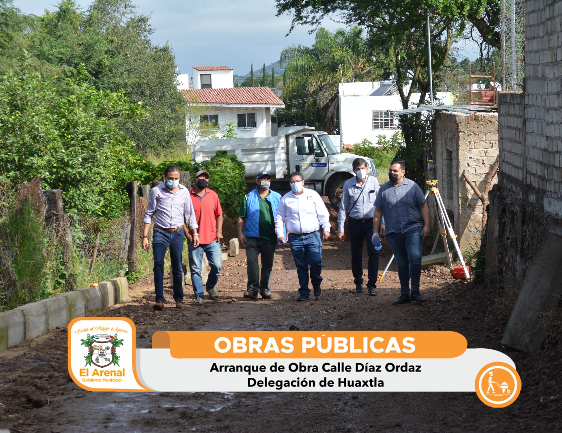 Calle Díaz Ordaz en la delegación de Huaxtla